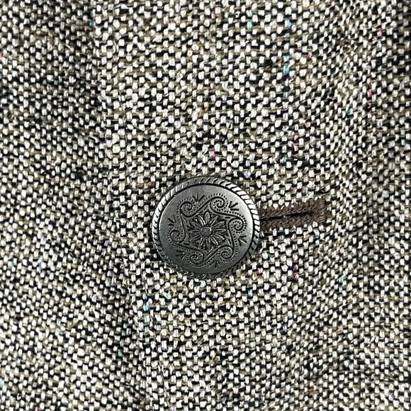 Circle S 100% Silk Tweed Western Blazer Sport Coat Mens 52R Tan Rodeo Cowboy - Picture 8 of 16
